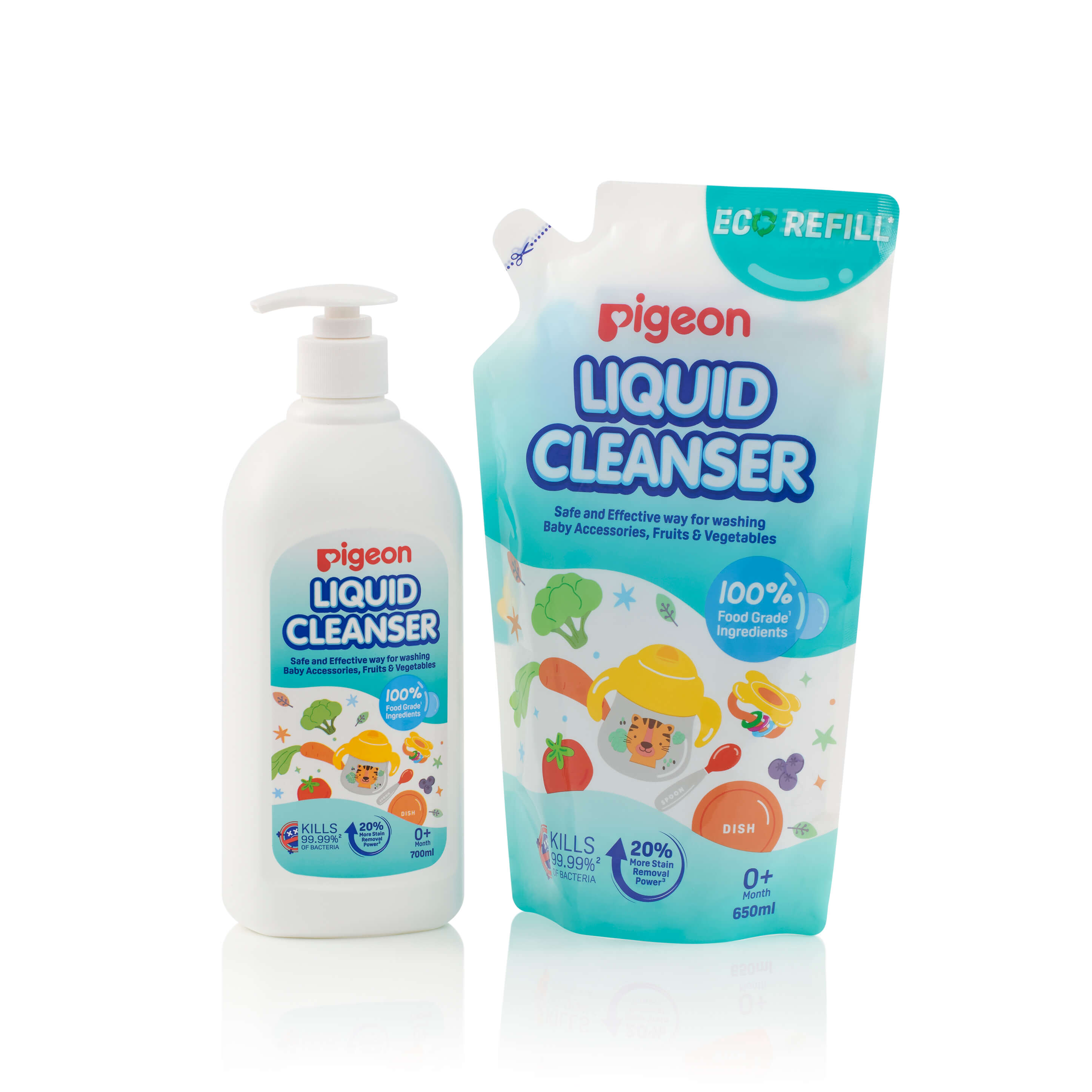 Pigeon Liquid Cleanser Regular 700ml + 650ml Refill (PG-79476A)